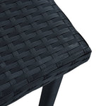 HKH Mesa de Centro para Jardim 40x40x40 Cm Vime Pe - Preto