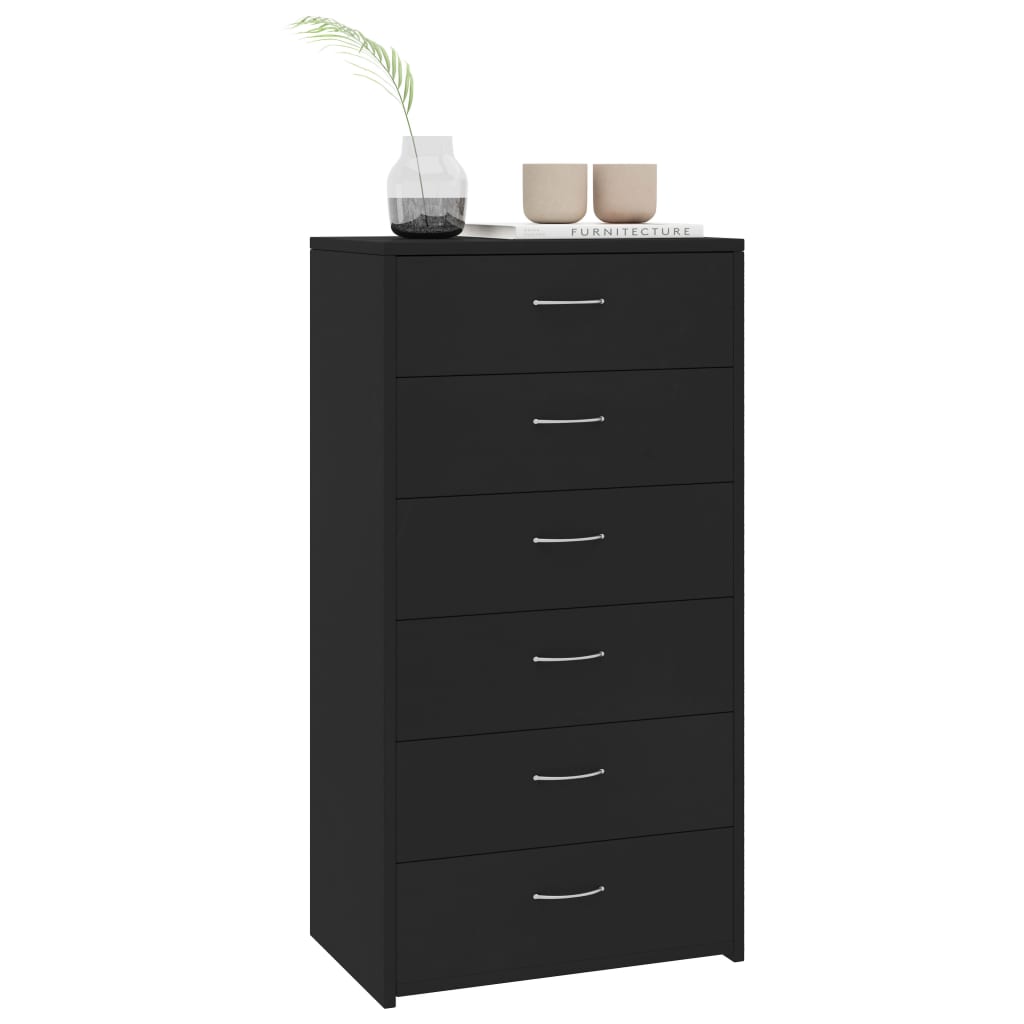 HKH Aparador en aglomerado 50 X 34 X 96 Cm - Negro