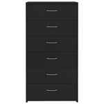 HKH Aparador em Aglomerado 50 X 34 X 96 Cm - Preto
