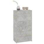 HKH Aparador em Aglomerado 50 X 34 X 96 Cm - Cinzento-Cimento