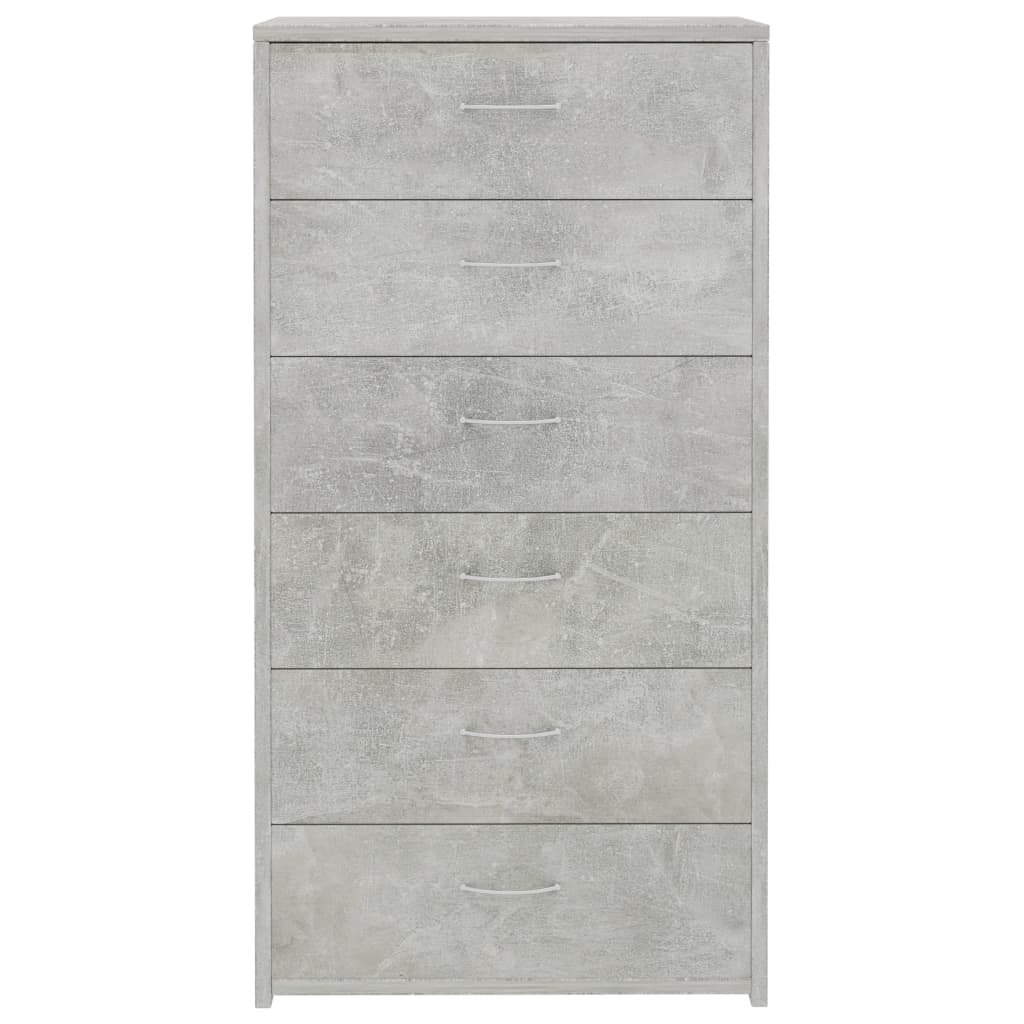 HKH Aparador em Aglomerado 50 X 34 X 96 Cm - Cinzento-Cimento
