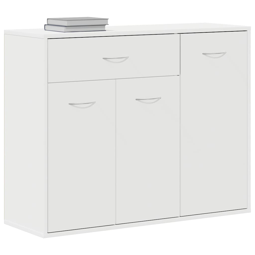 HKH Aparador em Aglomerado com 3 Portas e 1 Gaveta 88 X 30 X 70 Cm - Branco