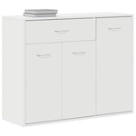 HKH Aparador em Aglomerado com 3 Portas e 1 Gaveta 88 X 30 X 70 Cm - Branco