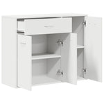 HKH Aparador em Aglomerado com 3 Portas e 1 Gaveta 88 X 30 X 70 Cm - Branco