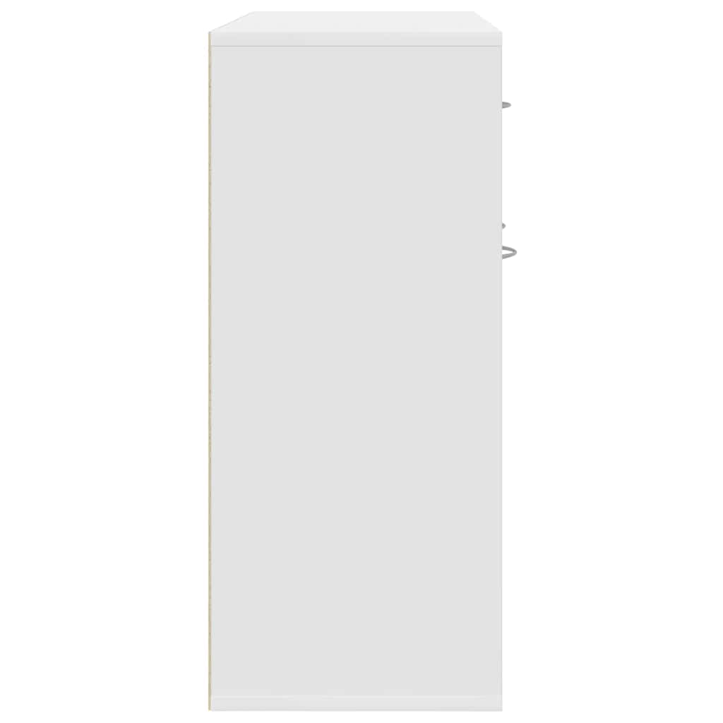 HKH Aparador em Aglomerado com 3 Portas e 1 Gaveta 88 X 30 X 70 Cm - Branco