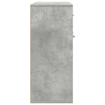 HKH Aparador em Aglomerado com 3 Portas e 1 Gaveta 88 X 30 X 70 Cm - Cinzento-Cimento