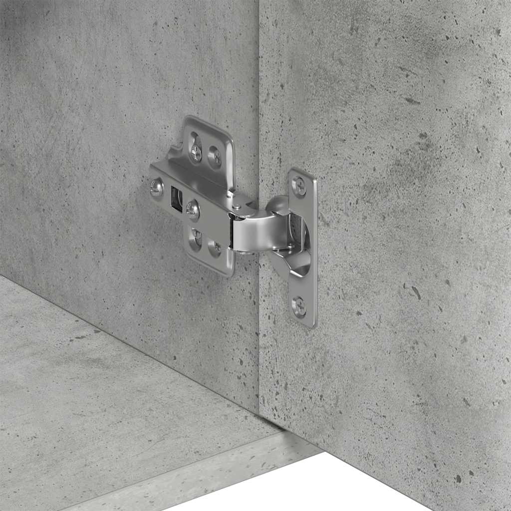 HKH Aparador em Aglomerado com 3 Portas e 1 Gaveta 88 X 30 X 70 Cm - Cinzento-Cimento