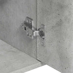 HKH Aparador em Aglomerado com 3 Portas e 1 Gaveta 88 X 30 X 70 Cm - Cinzento-Cimento