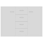 HKH Aparador em Aglomerado com 2 Portas e 4 Gavetas 88 X 30 X 65 Cm - Branco