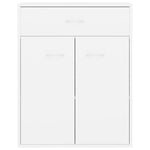 Aparador HKH de aglomerado de 2 puertas y 1 cajón 60 X 30 X 75 Cm - Blanco