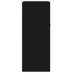 HKH Aparador em Madeira Processada com 2 Portas e 1 Gaveta 60 X 30 X 75 Cm - Preto