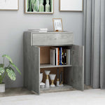 HKH Aparador en aglomerado con 2 puertas y 1 cajón 60 X 30 X 75 Cm - Gris Cemento