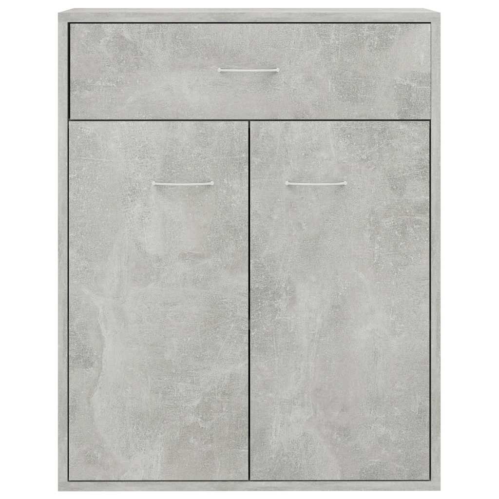 HKH Aparador en aglomerado con 2 puertas y 1 cajón 60 X 30 X 75 Cm - Gris Cemento