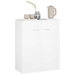 HKH Aparador em Aglomerado com 2 Portas 60 X 30 X 75 Cm - Branco