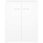 HKH Aparador em Aglomerado com 2 Portas 60 X 30 X 75 Cm - Branco