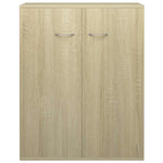 Aparador HKH de aglomerado con 2 puertas 60 x 30 x 75 cm - Roble Sonoma