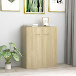 Aparador HKH de aglomerado con 2 puertas 60 x 30 x 75 cm - Roble Sonoma