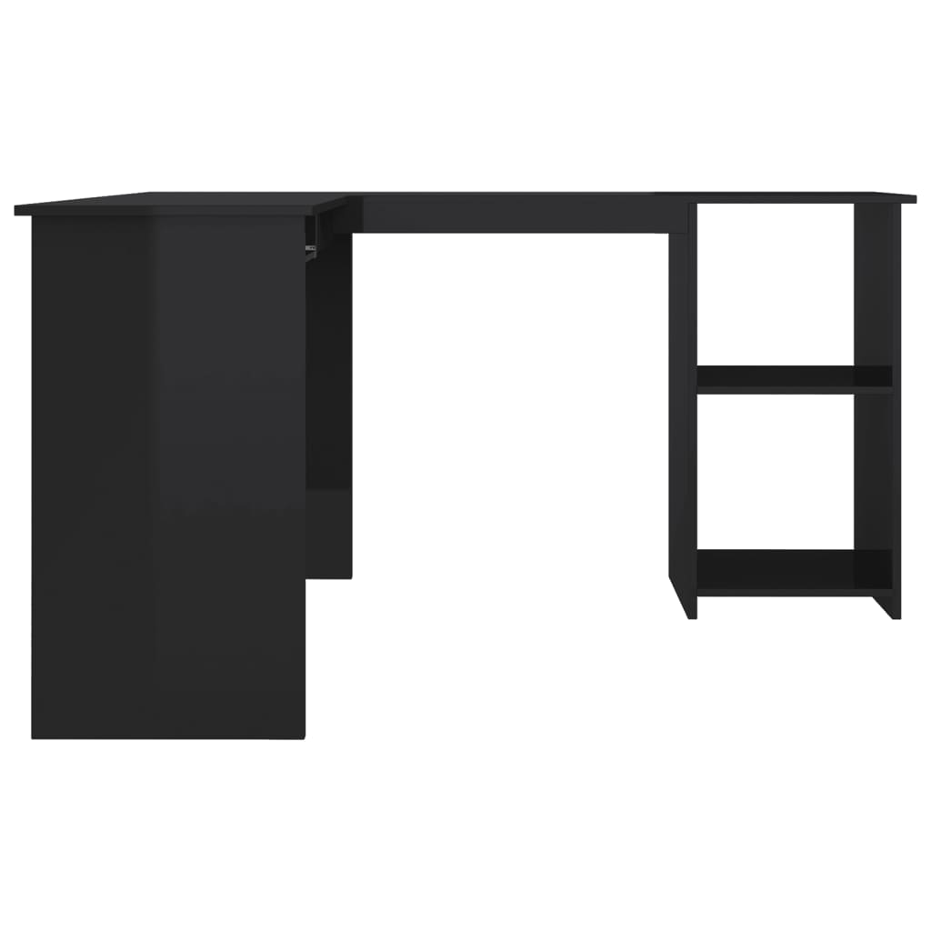 HKH Secretária de Canto Forma L Contraplacado - Preto