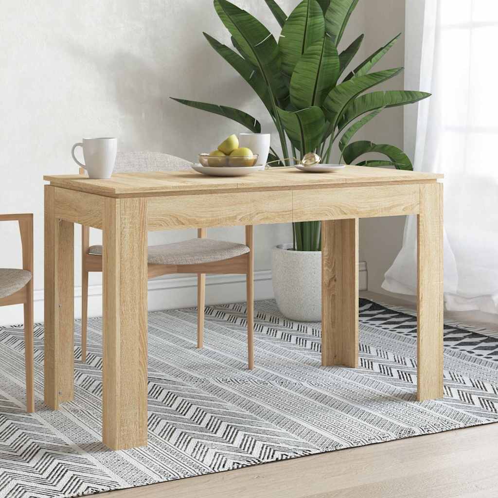Mesa de comedor de contrachapado Sonoma de roble HKH