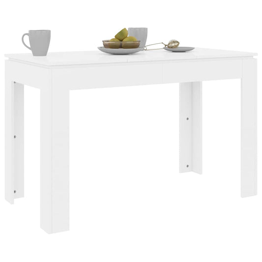HKH Mesa de Jantar em Contraplacado Brilhante - Branco