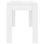 HKH Mesa de Jantar em Contraplacado Brilhante - Branco