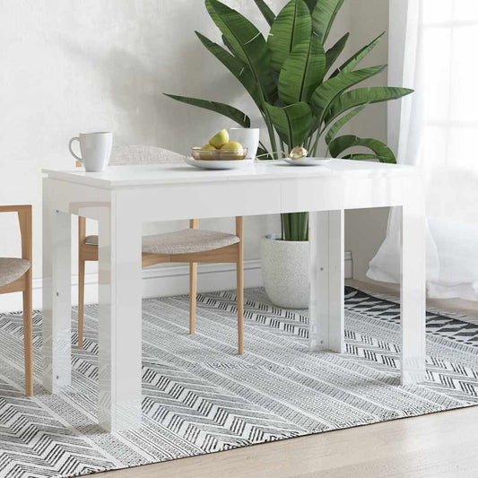 HKH Mesa de Jantar em Contraplacado Brilhante - Branco