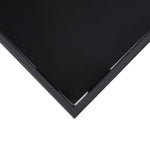 HKH Mesa de Bar para Jardim Vidro Temperado - Preto