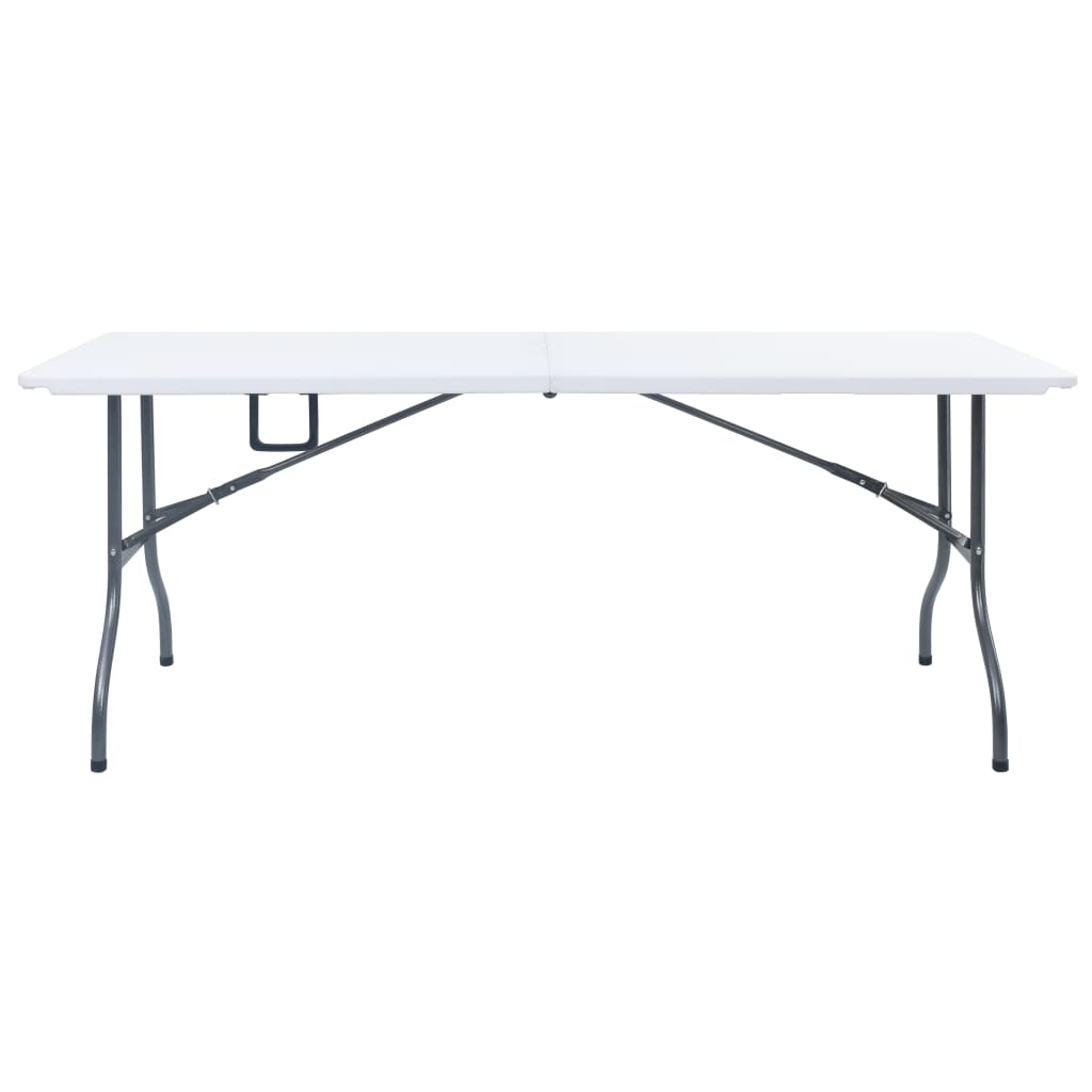 HKH Mesa de Jardim Dobrável 180x72x72 Cm Pead - Branco