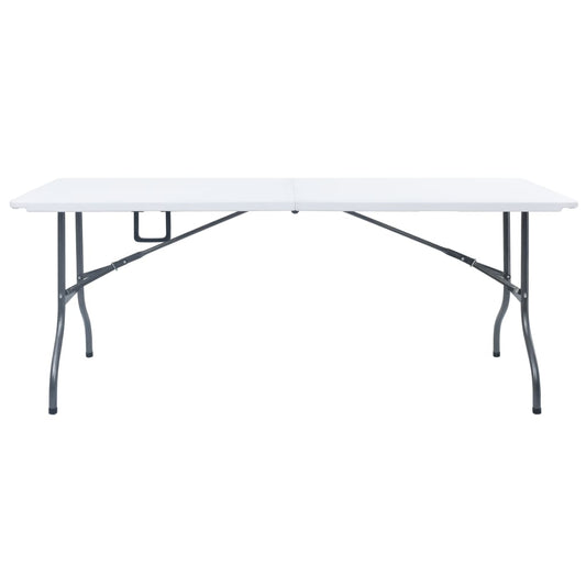 HKH Mesa de Jardim Dobrável 180x72x72 Cm Pead - Branco