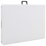 HKH Mesa de Jardim Dobrável 180x72x72 Cm Pead - Branco