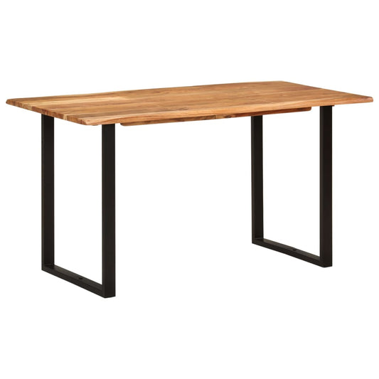 HKH Mesa de Comedor de Madera Maciza de Acacia