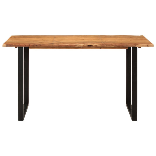 HKH Mesa de Comedor de Madera Maciza de Acacia
