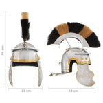 HKH Casco de Soldado Romano Réplica LARP - Acero Plateado