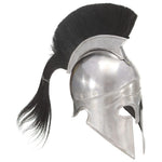 HKH Capacete de Soldado Grego Réplica LARP - Aço Prateado