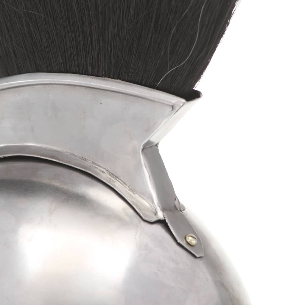 HKH Capacete de Soldado Grego Réplica LARP - Aço Prateado