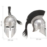 HKH Capacete de Soldado Grego Réplica LARP - Aço Prateado