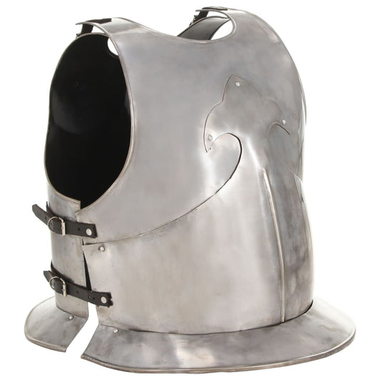 HKH Couraça de Soldado Medieval Réplica LARP - Aço Prateado