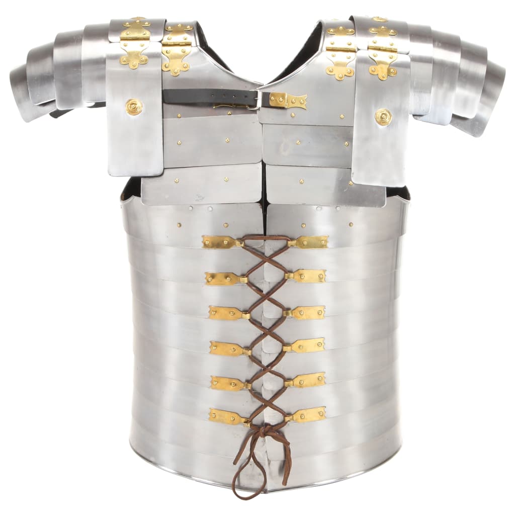 HKH Couraça de Soldado Romano Réplica LARP - Aço Prateado