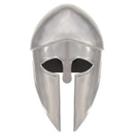 HKH Casco de soldado griego réplica LARP - Acero plateado
