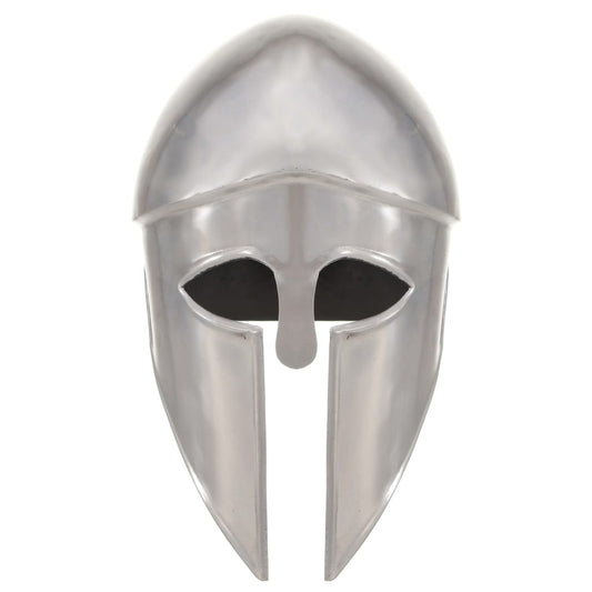 HKH Capacete de Soldado Grego Réplica LARP - Aço Prateado
