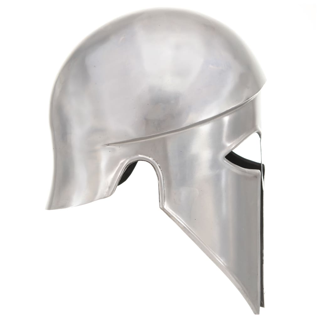 HKH Casco de soldado griego réplica LARP - Acero plateado