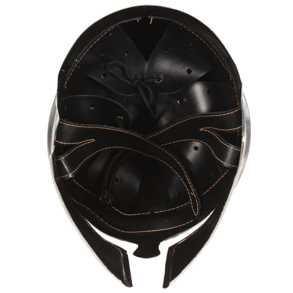 HKH Casco de soldado griego réplica LARP - Acero plateado