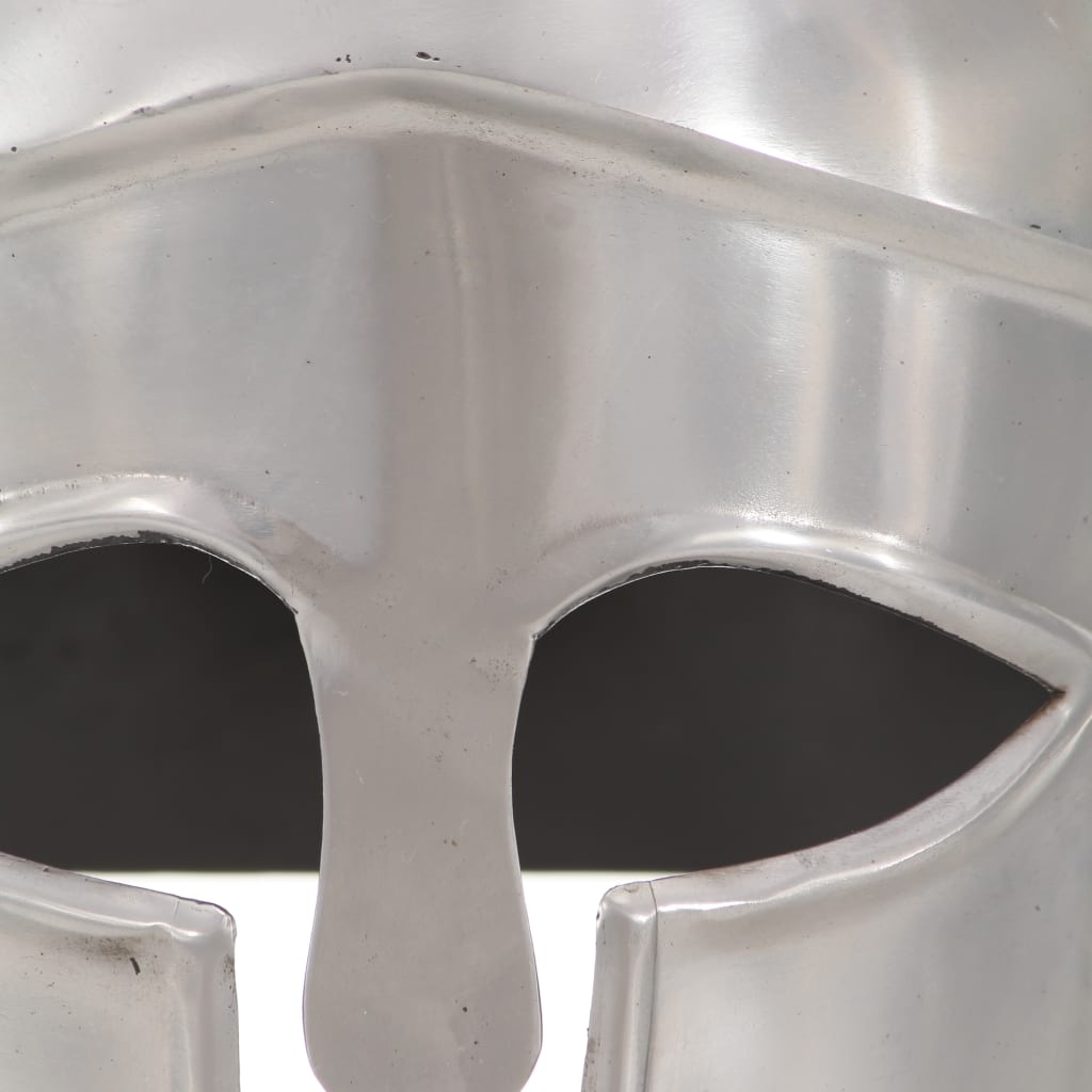 HKH Casco de soldado griego réplica LARP - Acero plateado
