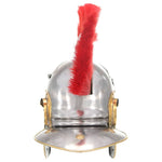 HKH Capacete de Soldado Romano Réplica LARP - Aço Prateado