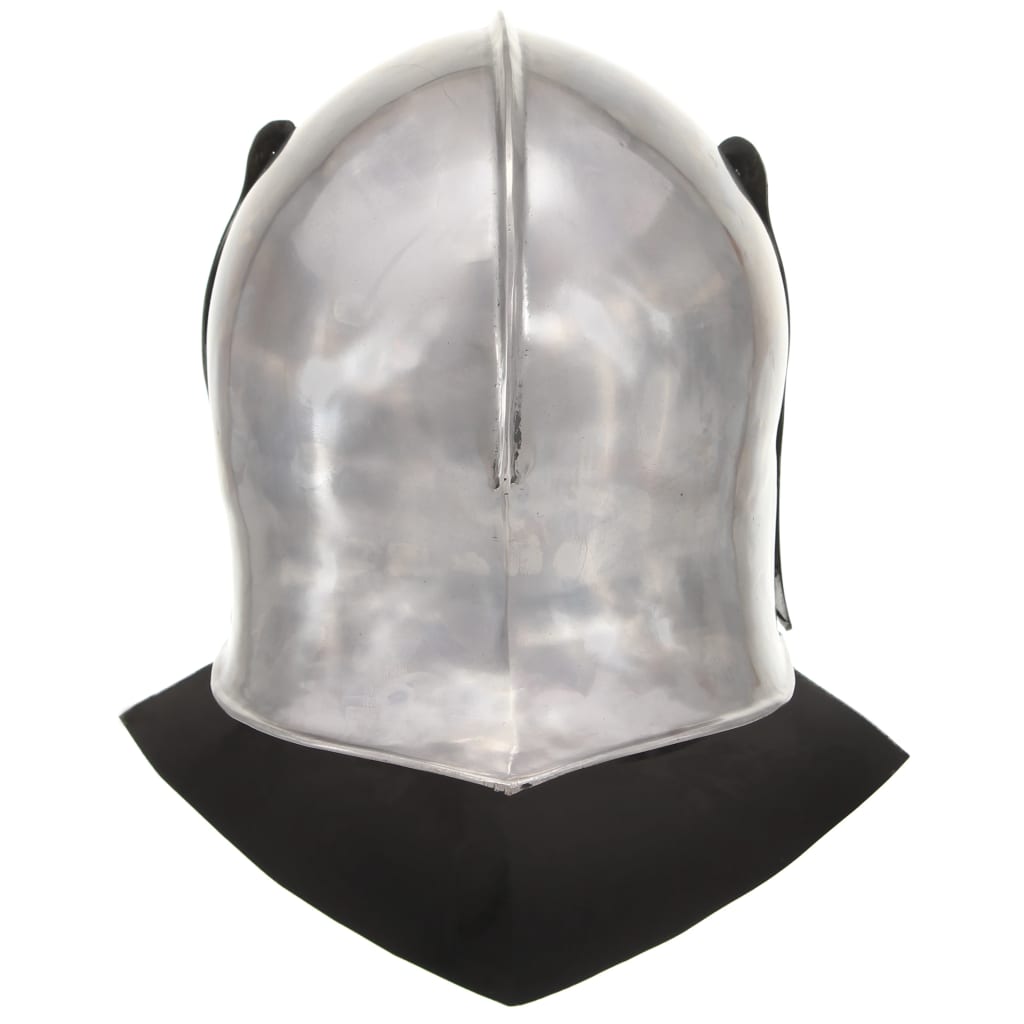 HKH Capacete de Cavaleiro Medieval Réplica LARP - Aço Prateado