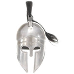 HKH Capacete de Soldado Grego Réplica LARP - Aço Prateado