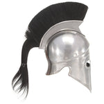 HKH Capacete de Soldado Grego Réplica LARP - Aço Prateado