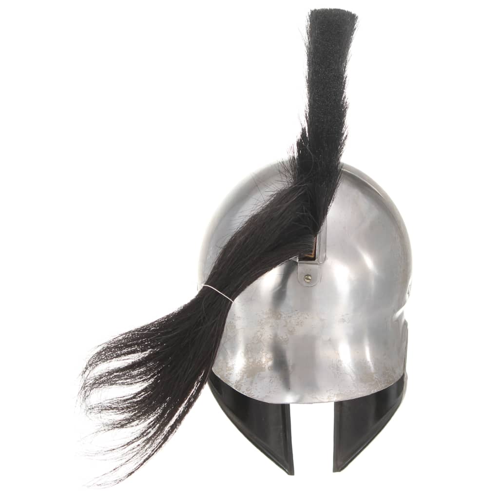 HKH Capacete de Soldado Grego Réplica LARP - Aço Prateado