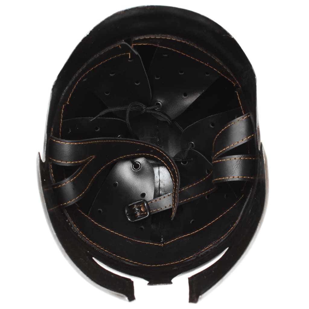 HKH Capacete de Soldado Grego Réplica LARP - Aço Prateado