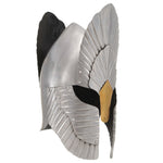 HKH Casco de caballero medieval réplica LARP - Acero plateado